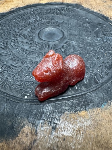 Carved Animal Figurine – Red Stone Mini Animal Sculpture, Ancient Style Animal Amulet Talisman - Etsy