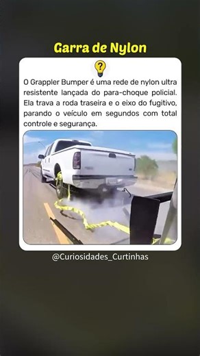 O dispositivo que para perseguições #curiosidades