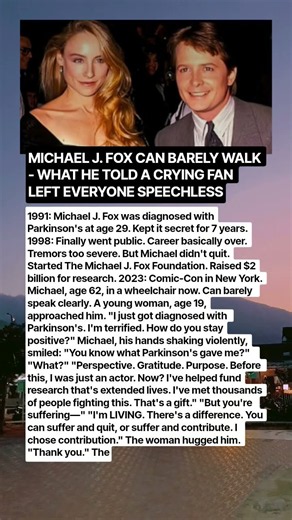 Michael J. Fox Could Barely Walk — What He Told a Young Fan Facing Parkinson’s Left Everyone