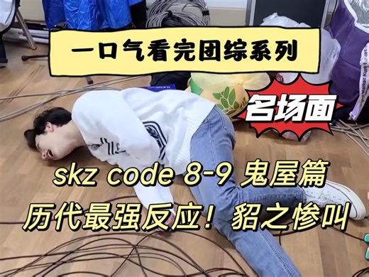 【一口气看完团综】SKZ CODE EP8-9 鬼屋篇 名场面：鬼屋历代最强反应，貂之惨叫（Straykids 黄铉辰）