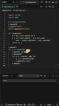 Python Turtle Heart Animation Explained! #programming #python #coding