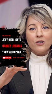 Melanie Joly highlights the Carney Liberals "New Auto Plan" in Guelph Ontario... Source: cpac #Godkeepourland #Canada #Freedom | Adam Votary