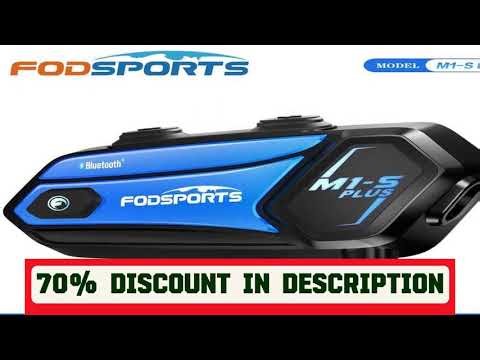 A must-have product! Fodsports M1-S Plus motorcycle intercom helmet bluetooth headset moto interph