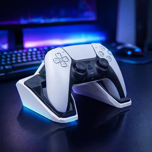 PS5 Xbox Controller Stand | Dual Controller Holder | Gaming Desk Organizer | 3D Printed Sci-fi Gamer Display | PS5 Controller Dock - Etsy