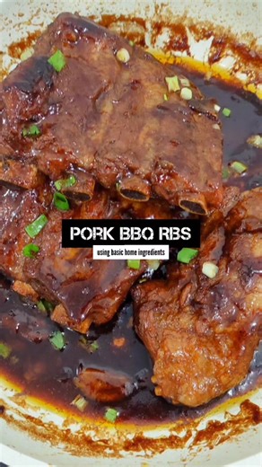 EASY Pork Barbecue (BBQ) Ribs, using basic home ingredients #porkribs #porkbbqribs #porkbbq