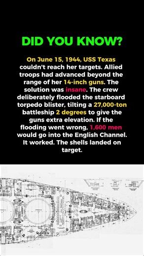 They Flooded a 27,000-Ton Battleship to Win #wwii #military #incredible