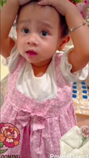 Sis demonstrates head, shoulders, knees, feet