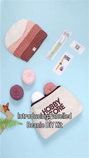 Make This Stylish Crochet Beanie 🧶 | DIY Crochet Kit