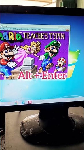 tập luyện đánh chữ 10 ngón với Mario