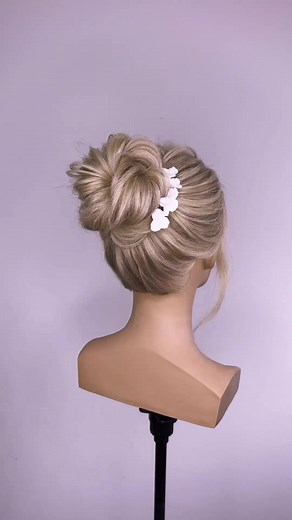 Simple and Effective Messy Bun Tutorial for Prom Hair