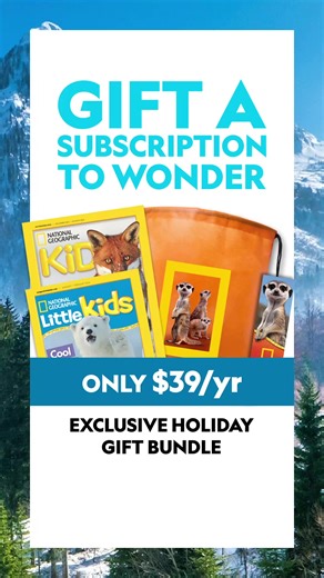 A whole year of wonder starts here! Subscribe to Nat Geo Kids and get magazines, books, and 2 FREE gifts, packed with animals, science & adventure for curious minds. | National Geographic