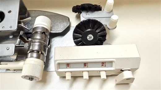 The Knitting Studio on Instagram: "I like how well this Brother KH-260 knitting machine packs up. There is a proper place for everything! It’s now ready to go back home to its owner 😊 #knittingmachine #knitting #brothermachine #diy #vintageknitting"