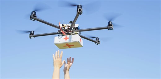 How a drone delivering medicine might just save your life