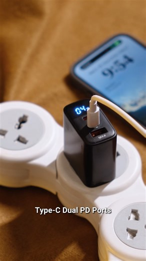 GM MODULAR on Instagram: "From long work hours to everyday travel, stay powered without interruptions. ⚡ The GM 35W Adapter with smart display delivers fast, safe charging in a compact design—so you’re always aware of your power, wherever the day takes you. Smart charging that fits your work life and travel routine. Available now on Amazon. #gmmodular #switchtoabetterworld #gadgets #amazon #travel"