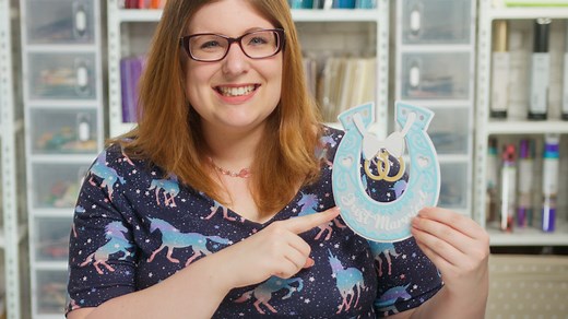 Free Lucky Horseshoe SVG 💕 Cricut Wedding Gift Idea - Craft with Sarah