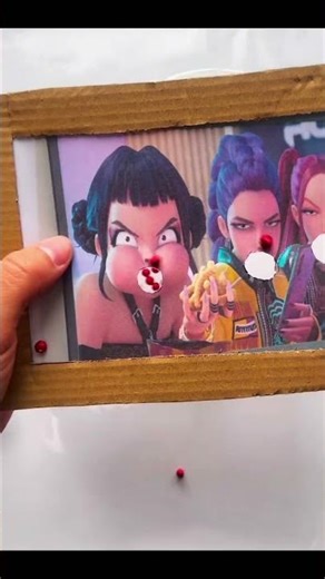 K-pop Demon Hunters Horror Cardboard Puzzle Solving Game Challenge 😍 #kpopdemonhunters#sajaboys