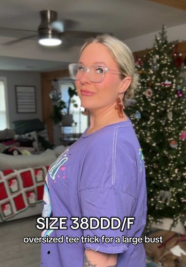 Oversized T-Shirt Hack for a Large Bust
