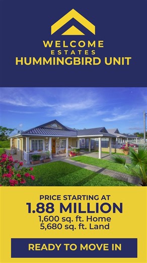 Our Humming Bird 3 bedroom designs is available in Cunupia! Over...