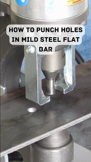How To Punch Holes In Steel Plate! #tools #steel #holepunch