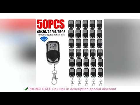 5-50pcs 433MHz Remote Control Universal Garage Remote 4 Buttons Duplicator Controller Replacement Wi