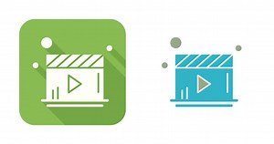 Video Player Vector Icon