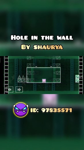 Geometry Dash Easy Demon Level: Hole in the Wall