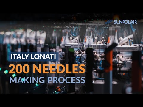SUNPOLAR Vibrant Multi-Color Compression Socks Manufacturing Process with Italy LONATI 200 Needles