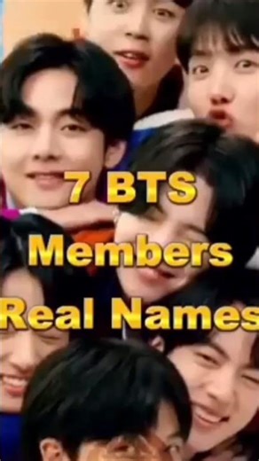 7 BTS Members Real Names