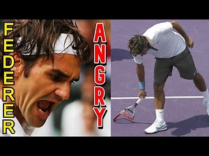 │FEDERER breaks RACKET│- Angry - Upset - Smashes - Smashing - Moments - Enojado - Rompe raqueta
