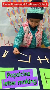 36K views · 126 reactions | Popsicles letter making for focus building, fine motor development and pre writing practice. #sunrisenurseryschool #sunriseldh #bestpreschoolludhiana #bestplayschool #playschoolactivities #earlylearning #playbasedlearning #bestschoolinludhiana #earlyeducation #colourreinforcement #focusbuilding #lowprepactivities #prewriting | Sunrise Nursery School | Facebook