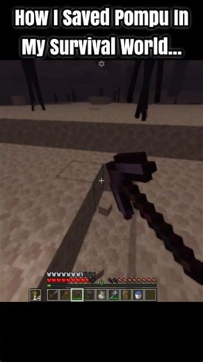 How I Saved Pompu In my Survival World #minecraft