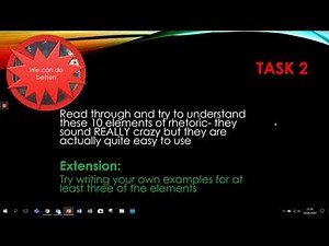 AQA GCSE English Language Spoken Language preparation for year 10- Rhetoric