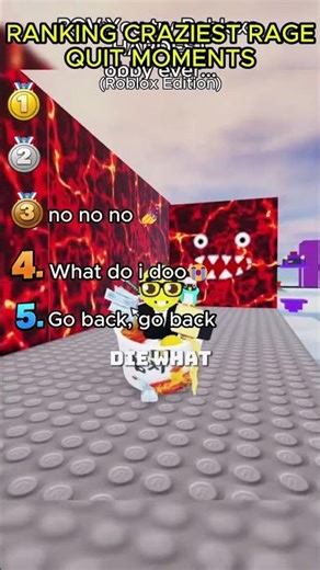 Ranking Craziest Rage Quit Moments (roblox edition) #shorts #ranking