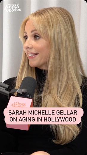 Actress Sarah Michelle Gellar shares her thoughts on aging while in the entertainment industry and how she really feels about being compared to the younger versions of herself 🎬 #sarahmichellegellar #buffy | Gloss Angeles