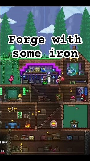 Simple steps to get the Hellforge (early game guide) #indiegame #terraria #storydriven