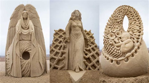Here's a look at the 2024 Hampton Beach Sand Sculpting Classic's prize-winning works