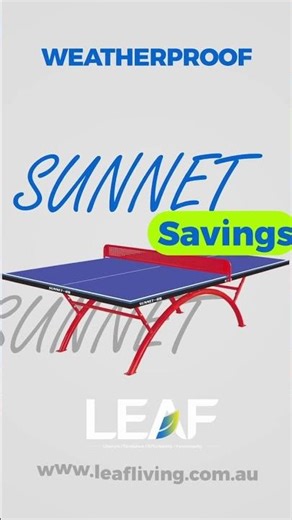 Meet the SUNNET Outdoor Table Tennis Table — built to play rain or shine!