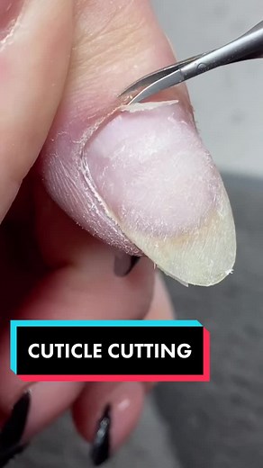 Cuticle cutting 😍#cuticle #nails #foryou #foryoupage #nailtech #satisfy #satisfyingvideo #nailvideos #nailtutorial #katiebarnes