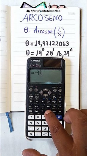 ARCOSENO EN LA CALCULADORA CIENTÍFICA