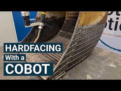 Hardfacing on Excavator Bucket with Cobot and SmoothTool (Timelapse)