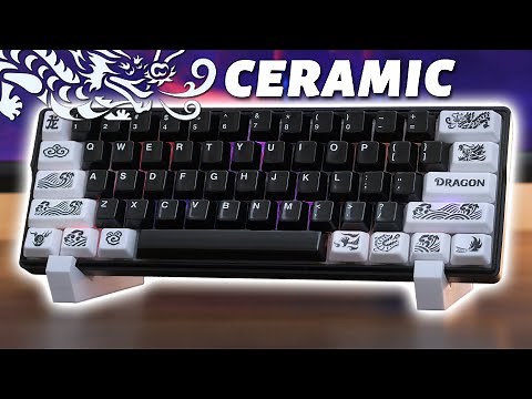 What Are Ceramic Keycaps? Cerakey Review (Dragon Novelty Set)