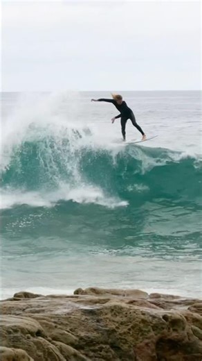 Sliding to a perfect sider wave!