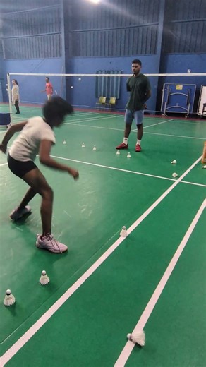 Speed agility with shuttle run# improve your leg moment # slja badminton academy