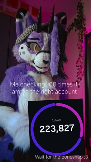 Nooshy on Instagram: "I love it nevertheless 😽 and i Love you all!!!!! Thanks fluffies 💜💜💜💘🎶 ☘️Save, Repost, Like, Comment, Share 💘 ° ° ° #furry #furryfandom #contentcreator #furriesofinstagram #viralcontent"