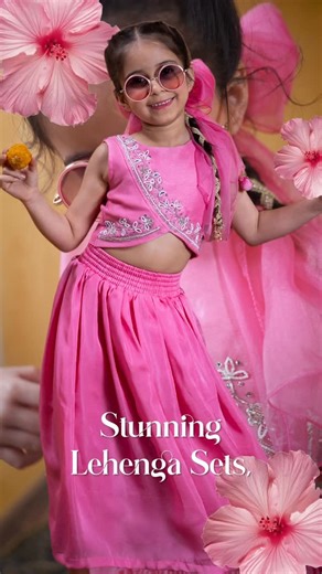 Hopscotch on Instagram: "Wedding-ready looks for your little girl ✨ Made for twirls, smiles, and all the special moments. Shop the styles — link in bio. #hopscotch #kidsfashion #kidsethnicwear #kidsclothing #mommylife"