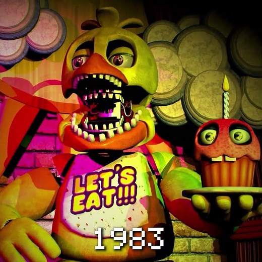 FNAF Withered Animatronics Animation over the years