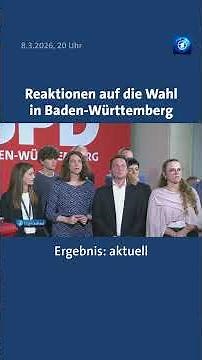 Reaktionen auf die Landtagswahl in Baden-Württemberg. #tagesschau #Nachrichten