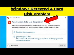 Fix Windows Detected A Hard Disk Problem Windows 7/8/10/11 | 2024
