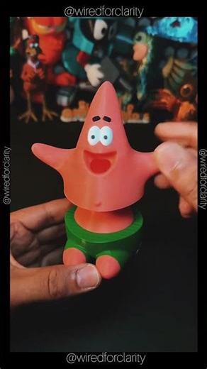 Amazing 3D Printed Patrick Star Toy 🤯 | Satisfying 3D Printing #shorts