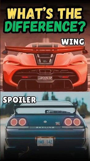 Wing vs Spoiler: EXPLAINED Simply!